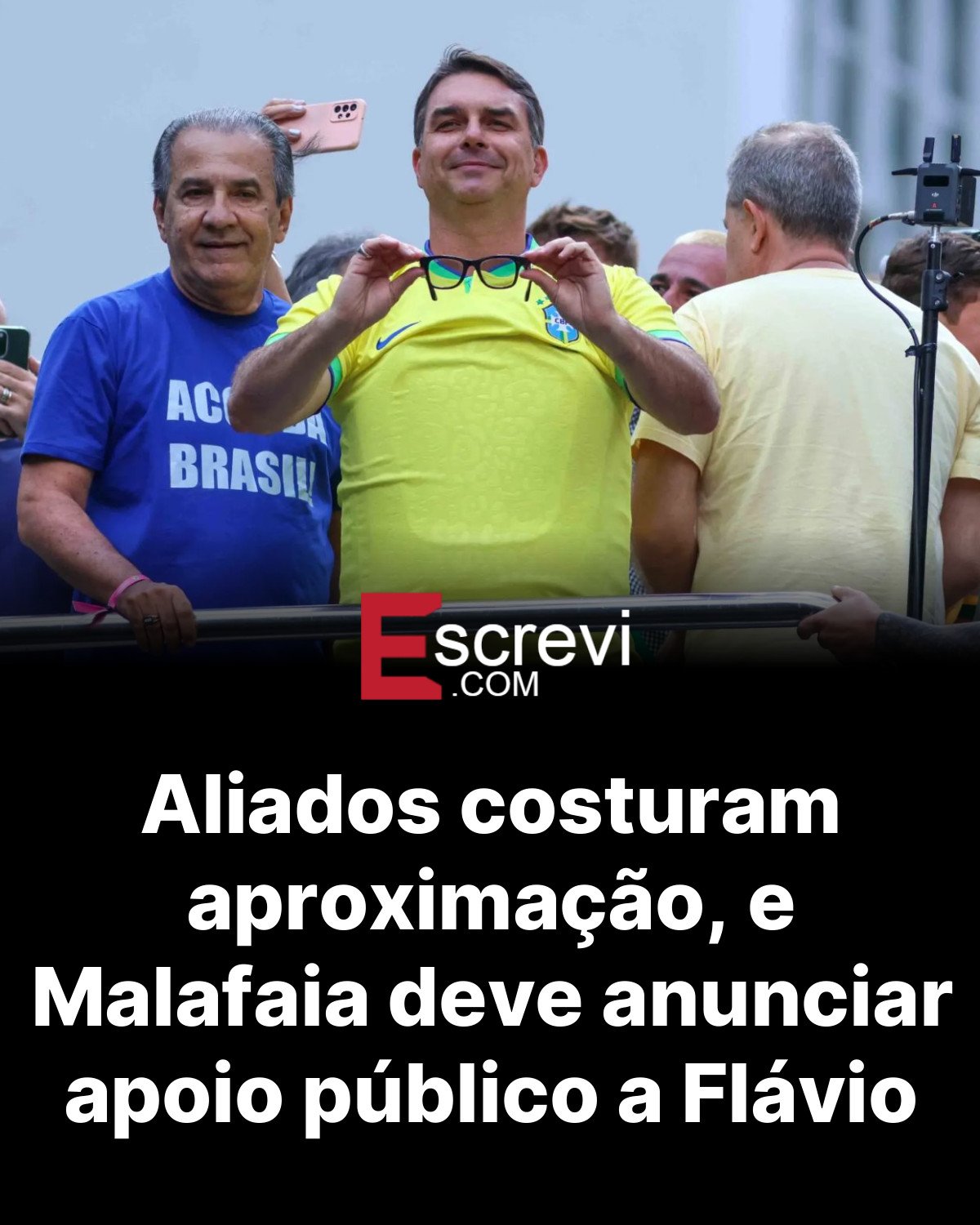 Aliados costuram aproximação, e Malafaia deve anunciar apoio público a Flávio card preto