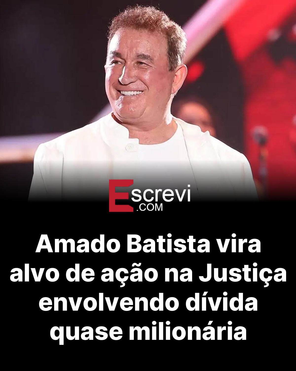Amado Batista vira alvo de ação na Justiça envolvendo dívida quase milionária card preto