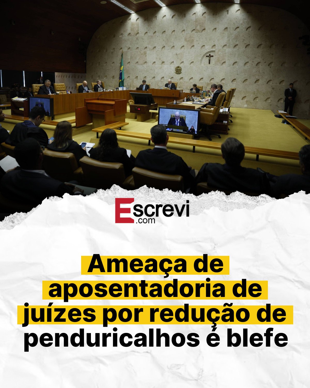Ameaça de aposentadoria de juízes por redução de penduricalhos é blefe card branco
