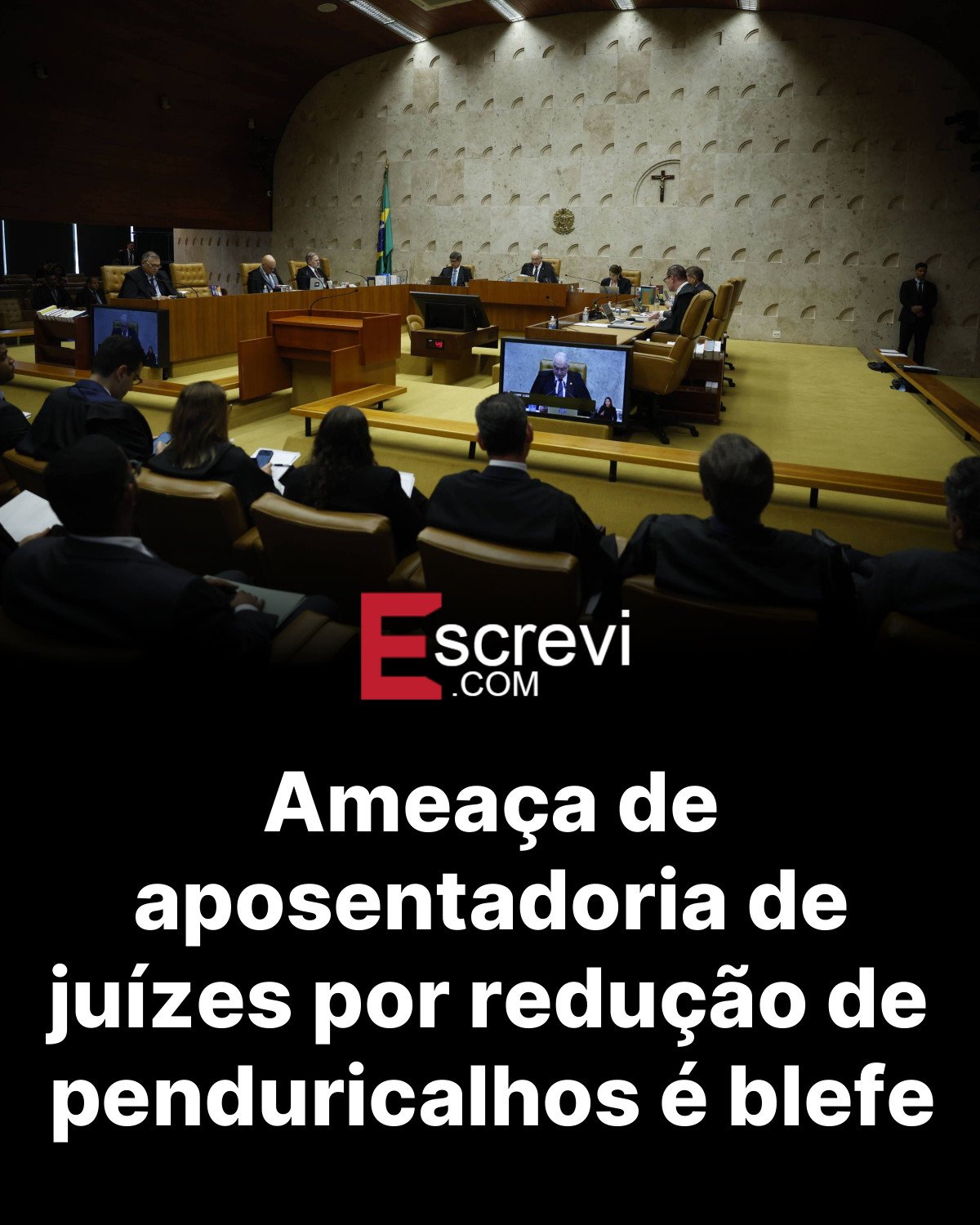 Ameaça de aposentadoria de juízes por redução de penduricalhos é blefe card preto