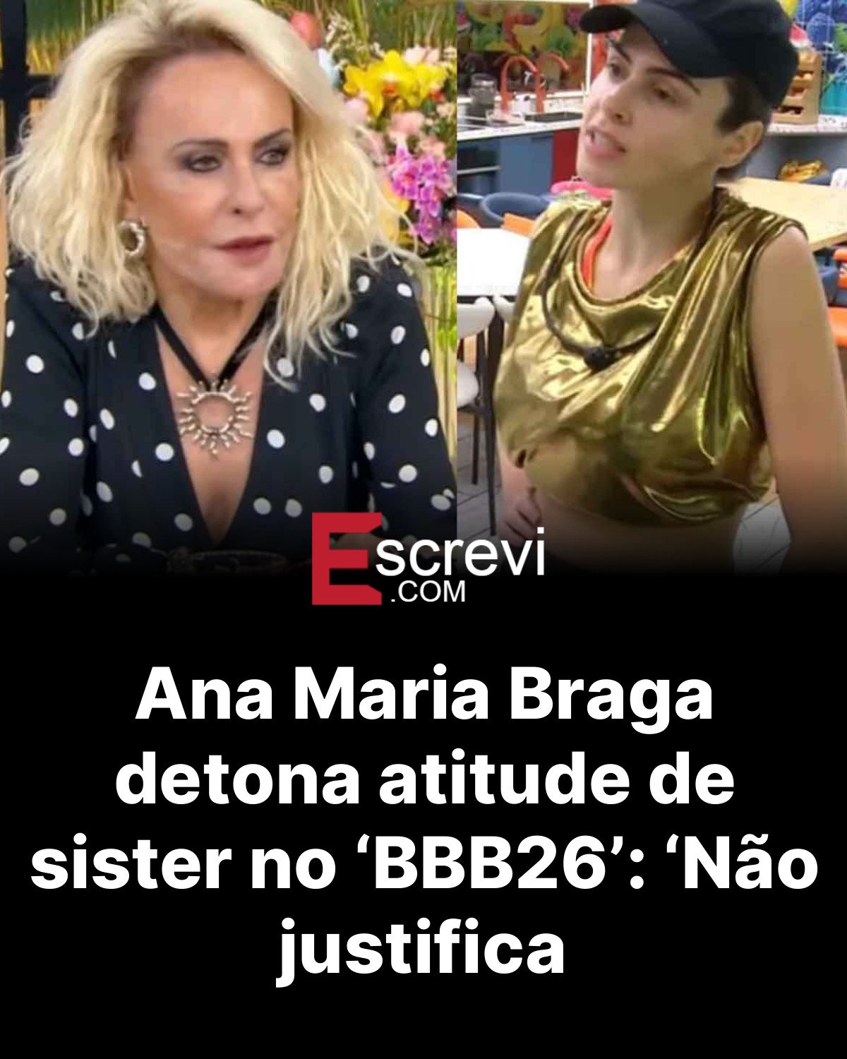 Ana Maria Braga detona atitude de sister no ‘BBB26’: ‘Não justifica card preto