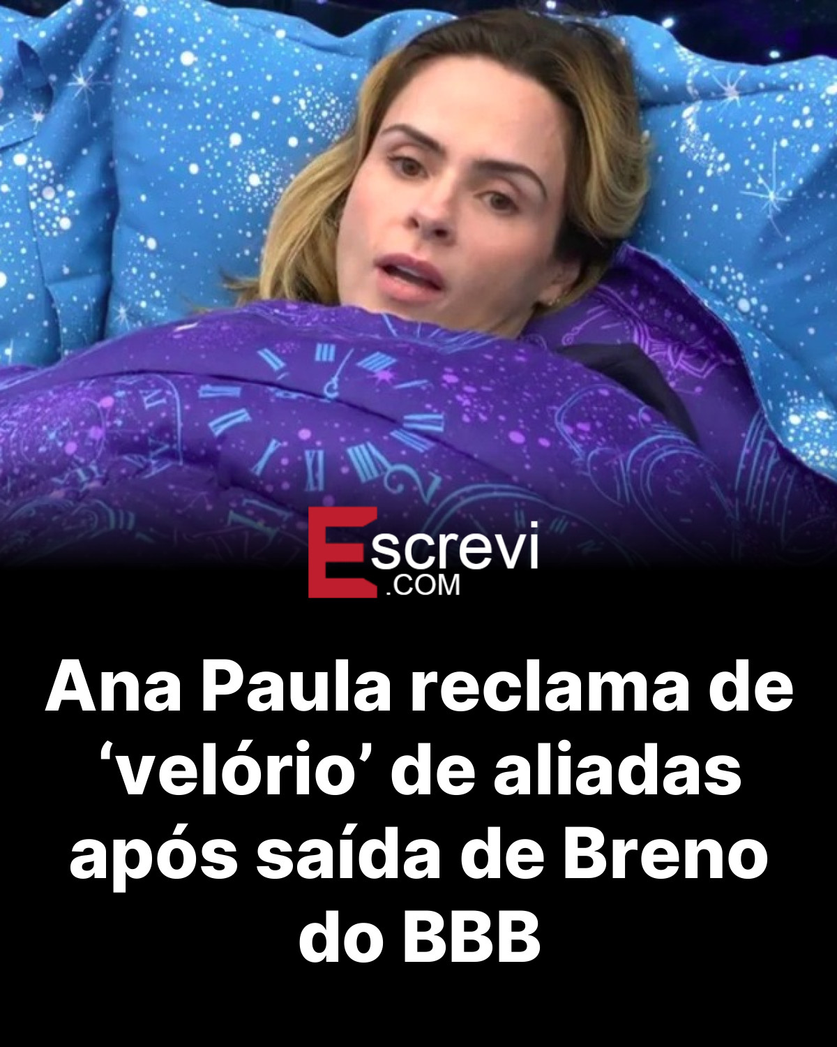Ana Paula reclama de ‘velório’ de aliadas após saída de Breno do BBB card preto