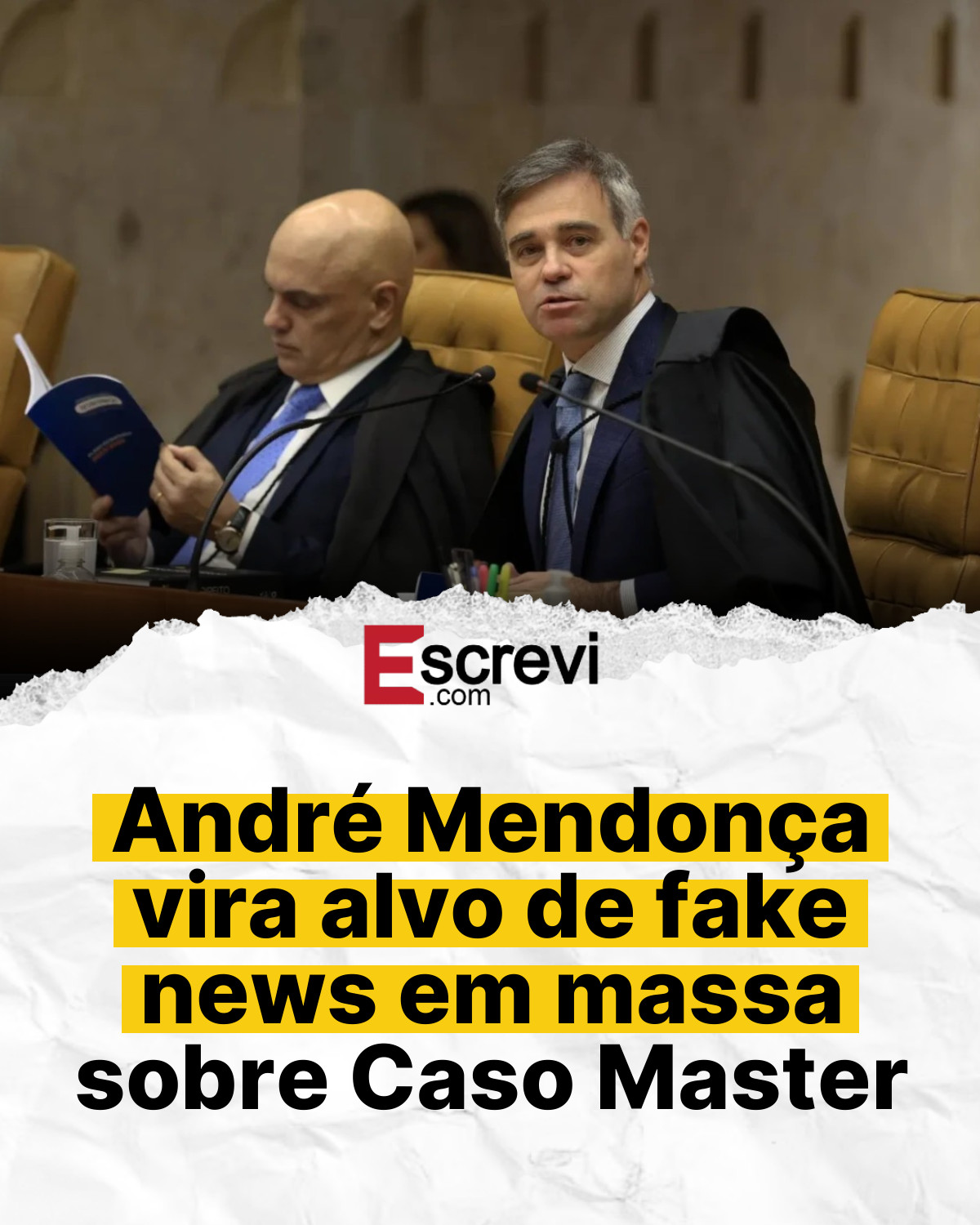 André Mendonça vira alvo de fake news em massa sobre Caso Master card branco