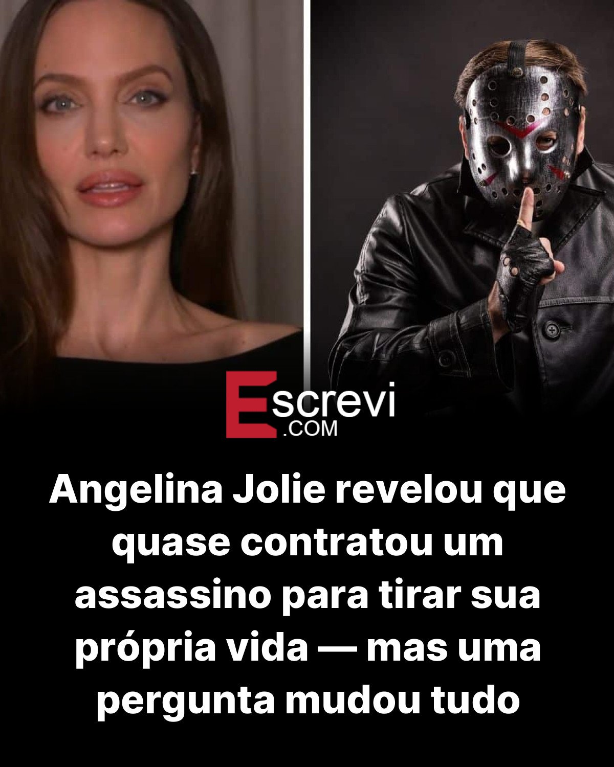 Angelina Jolie revelou que quase contratou um assassino para tirar sua própria vida — mas uma pergunta mudou tudo card preto