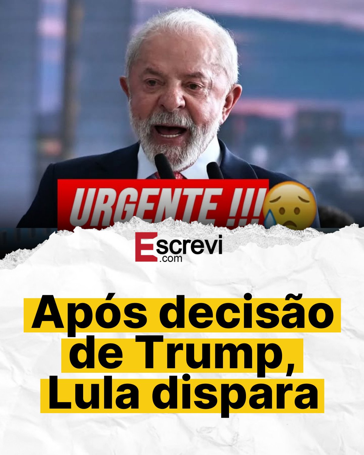 Após decisão de Trump, Lula dispara card branco
