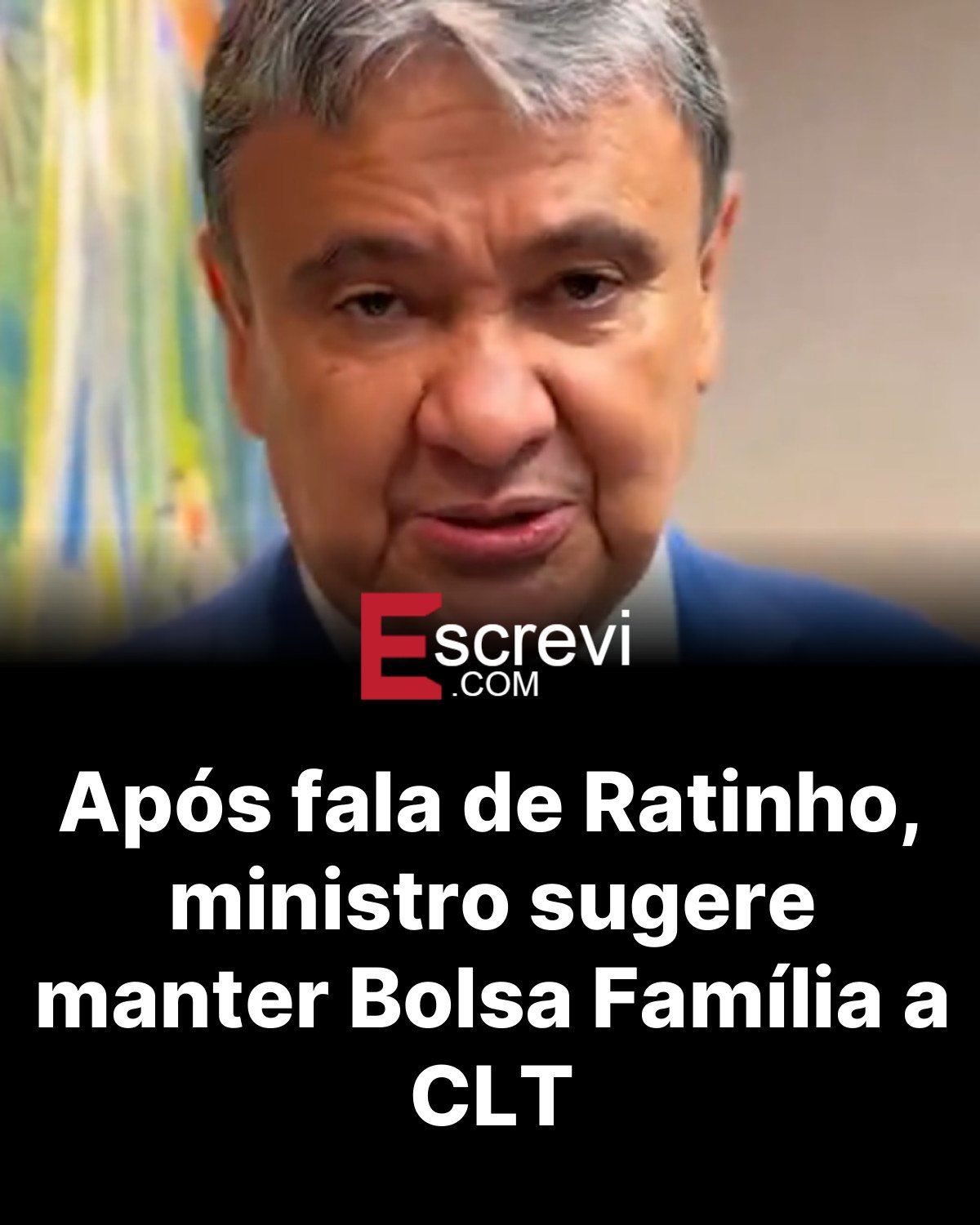 Após fala de Ratinho, ministro sugere manter Bolsa Família a CLT card preto