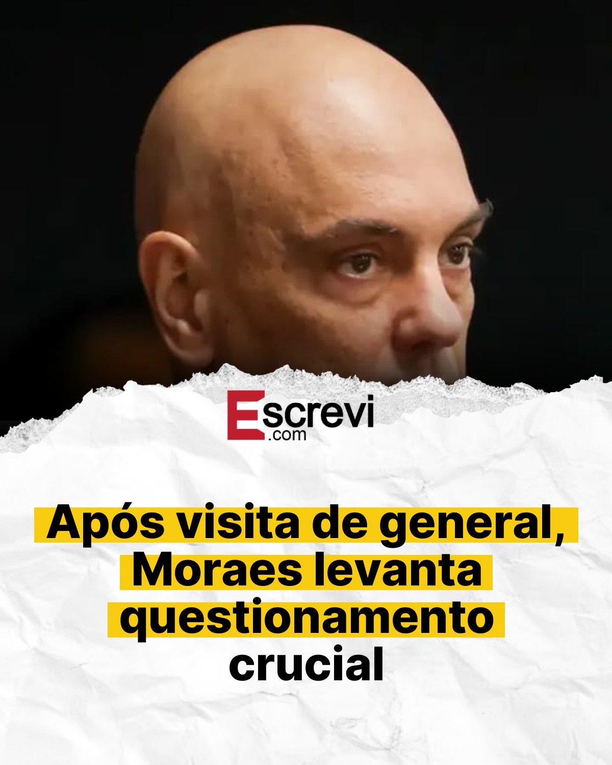Após visita de general, Moraes levanta questionamento crucial card branco
