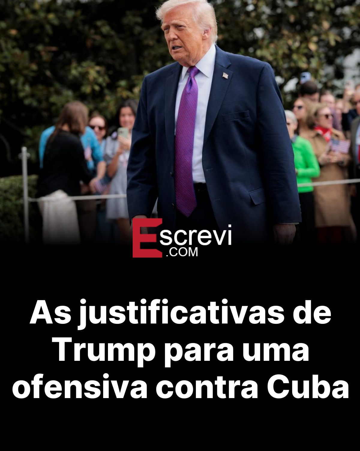 As justificativas de Trump para uma ofensiva contra Cuba card preto