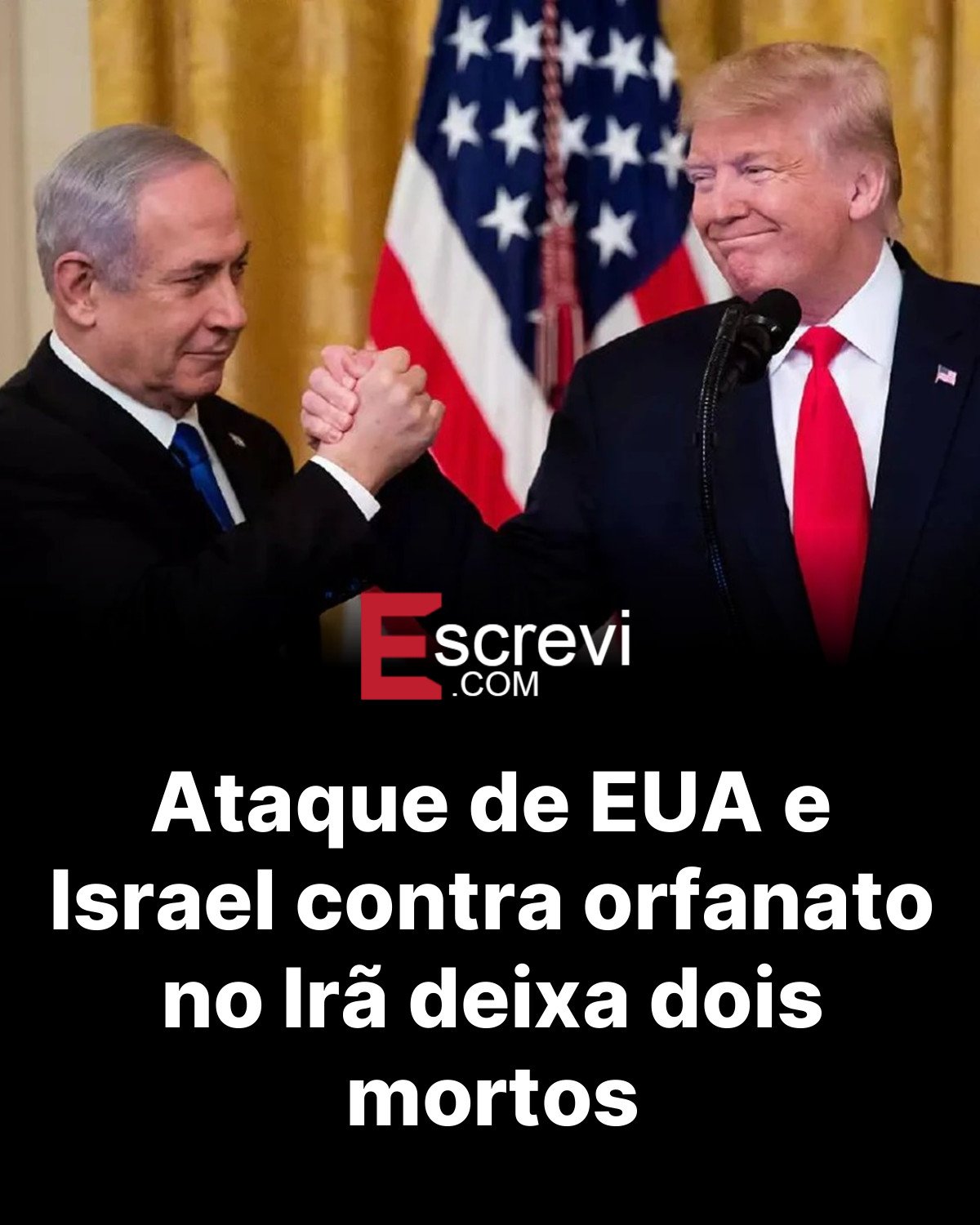 Ataque de EUA e Israel contra orfanato no Irã deixa dois mortos card preto