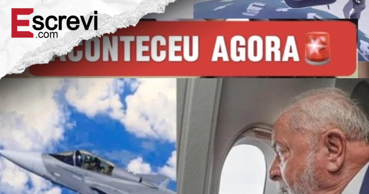 Avião de Lula é interceptado em pleno voo por Gripen supersônico imagem principal