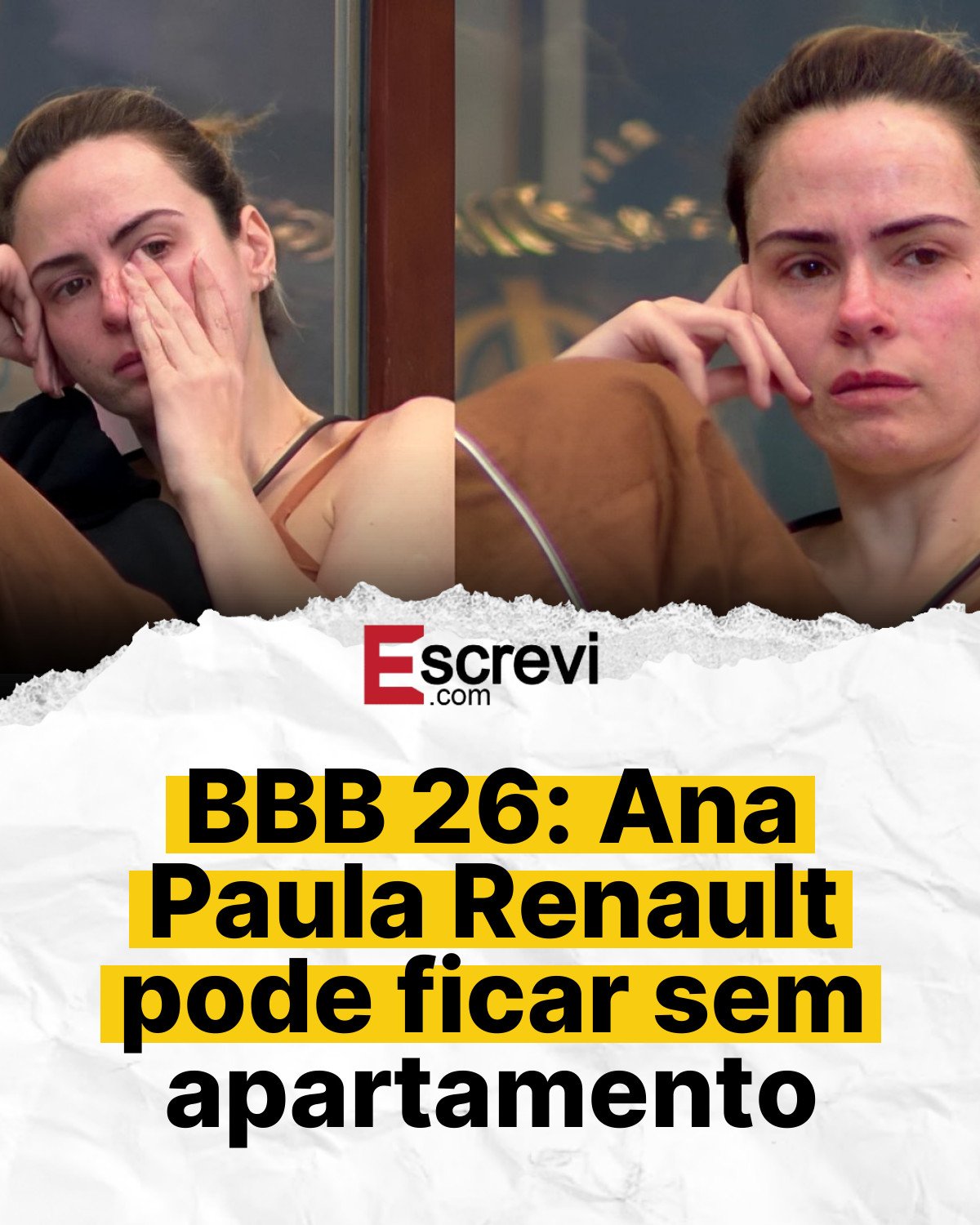 BBB 26: Ana Paula Renault pode ficar sem apartamento card branco