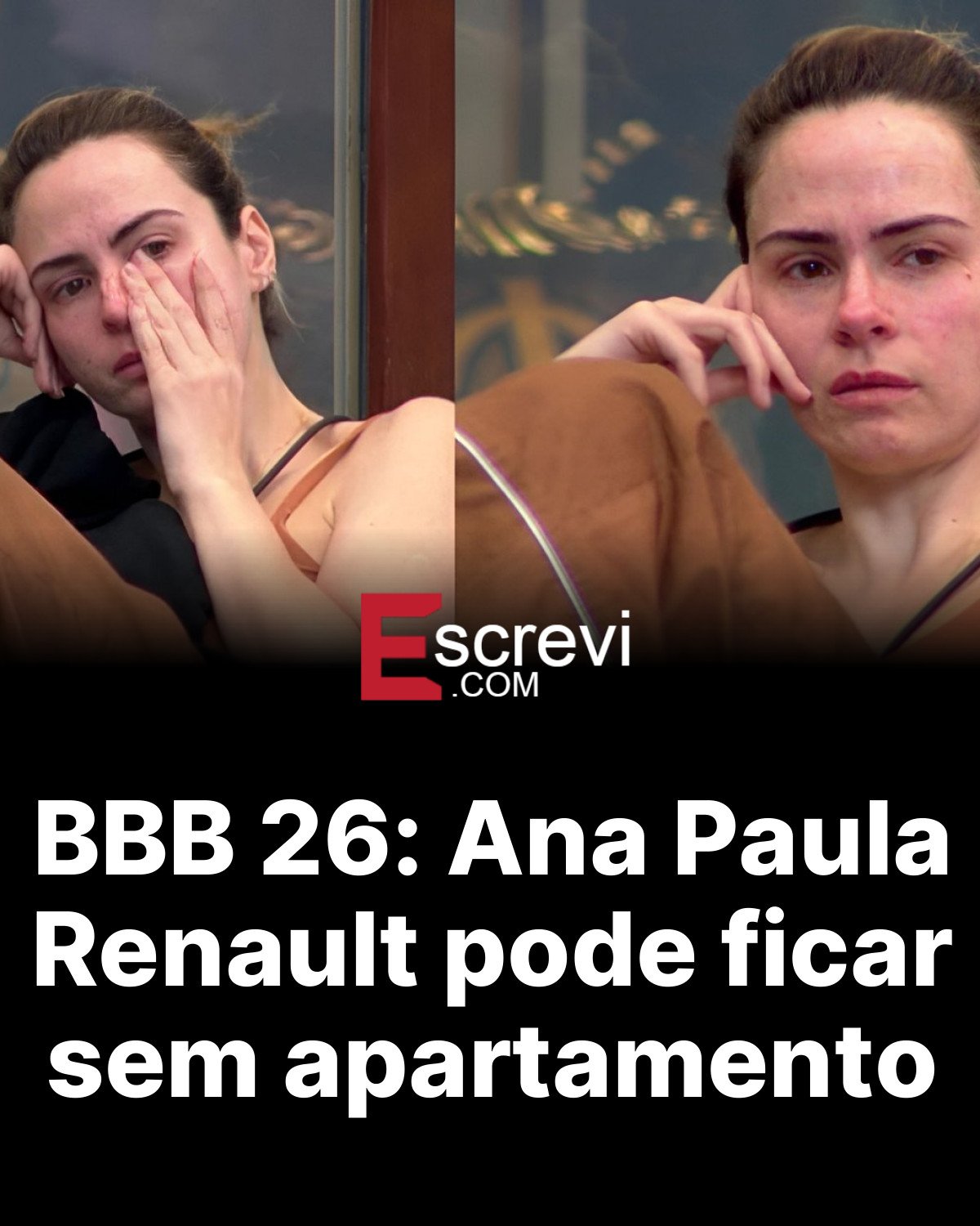 BBB 26: Ana Paula Renault pode ficar sem apartamento card preto
