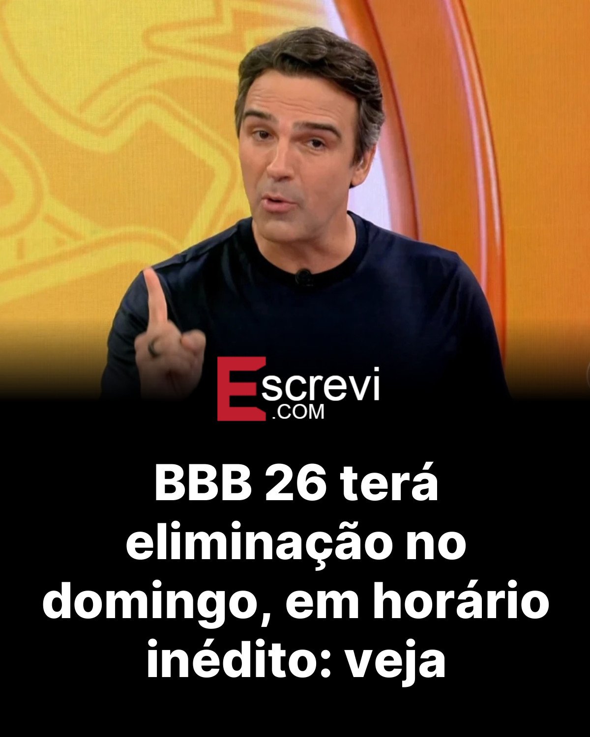BBB 26 terá eliminação no domingo, em horário inédito: veja card preto