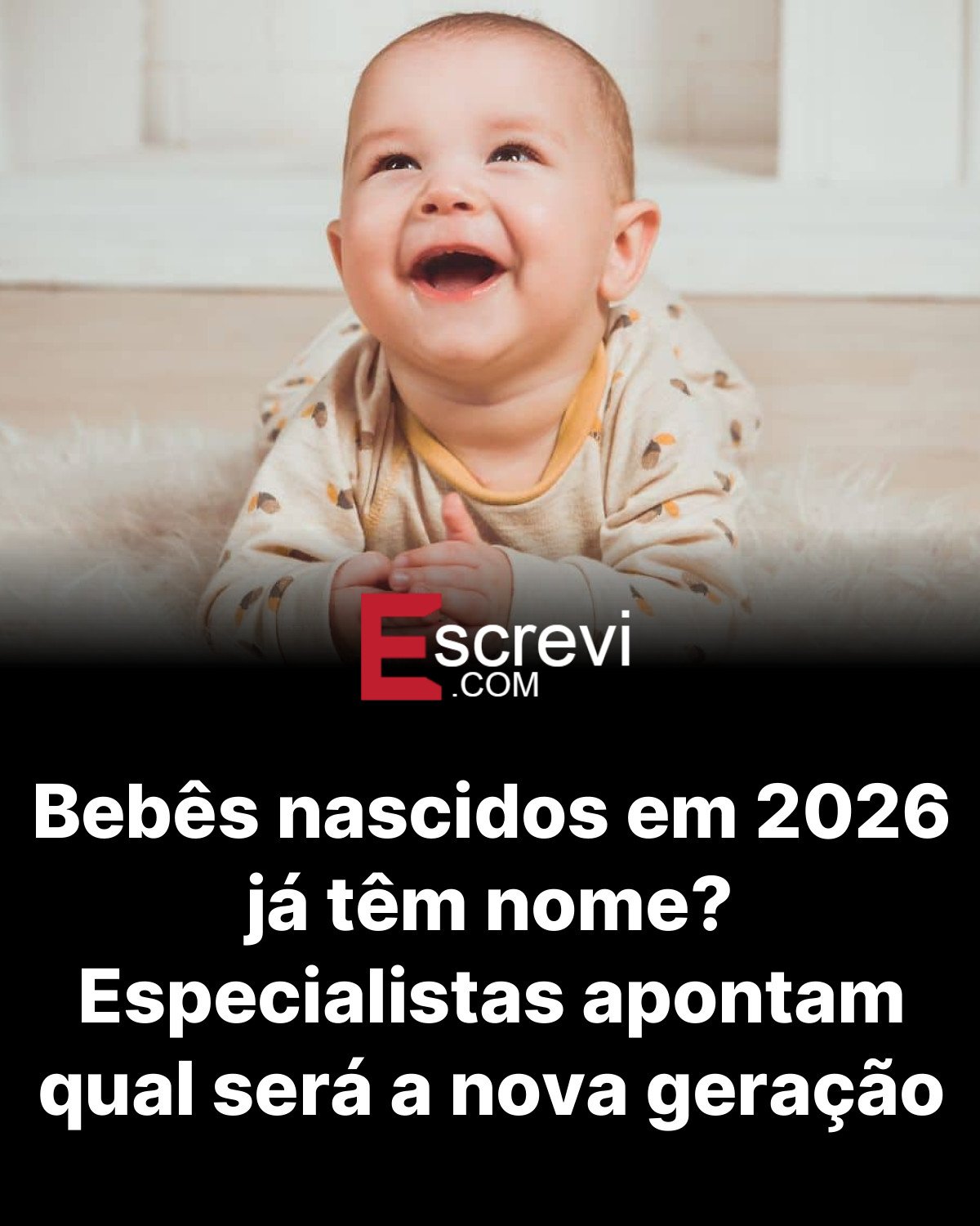 Bebês nascidos em 2026 já têm nome? Especialistas apontam qual será a nova geração card preto