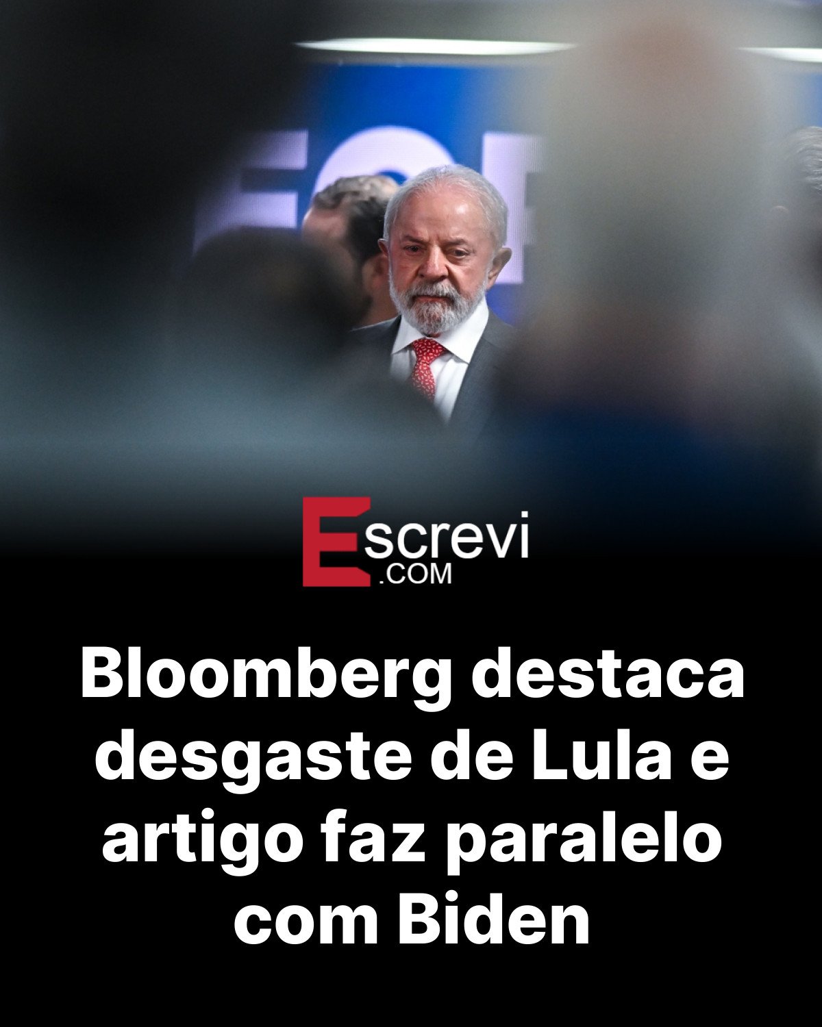 Bloomberg destaca desgaste de Lula e artigo faz paralelo com Biden card preto