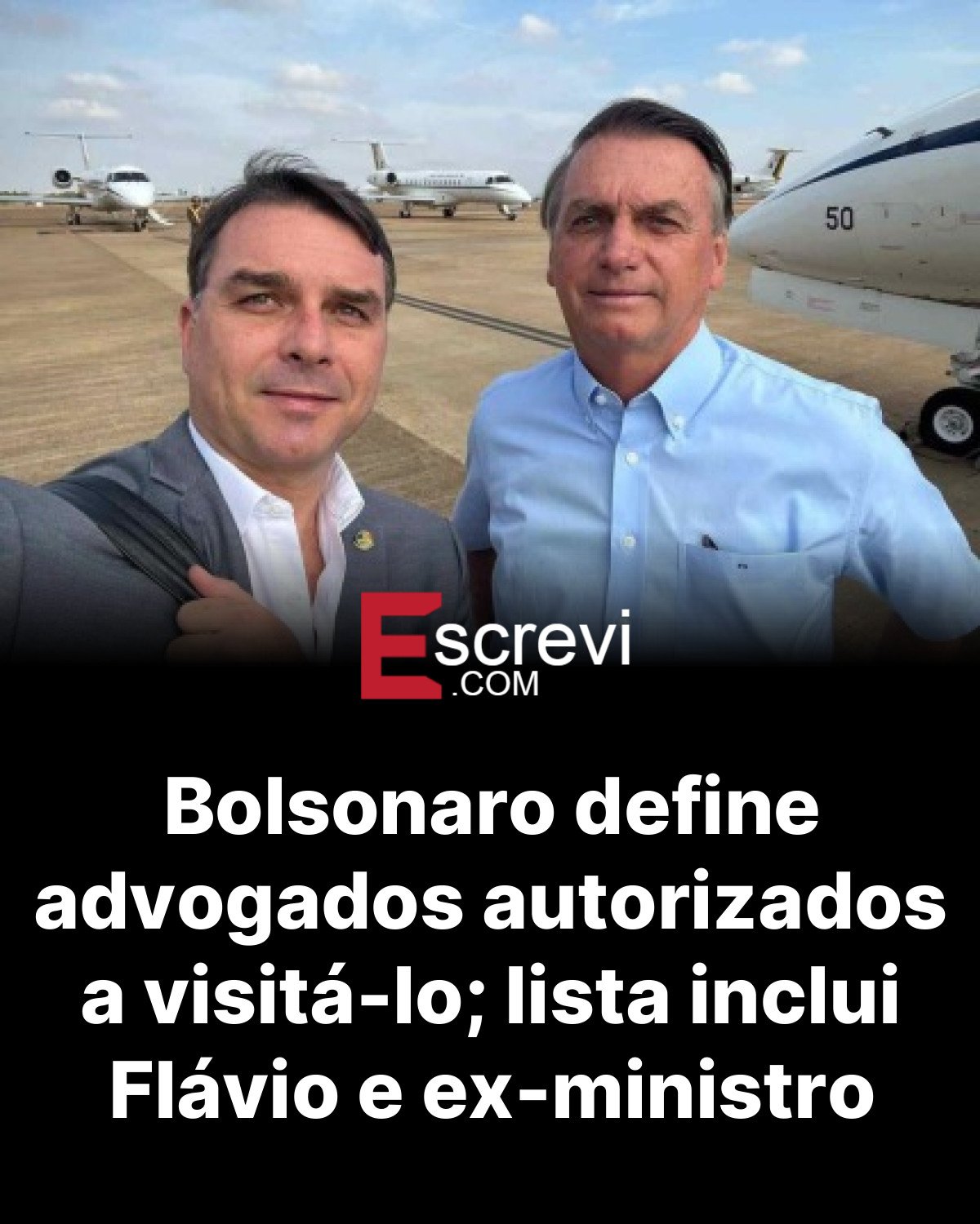 Bolsonaro define advogados autorizados a visitá-lo; lista inclui Flávio e ex-ministro card preto
