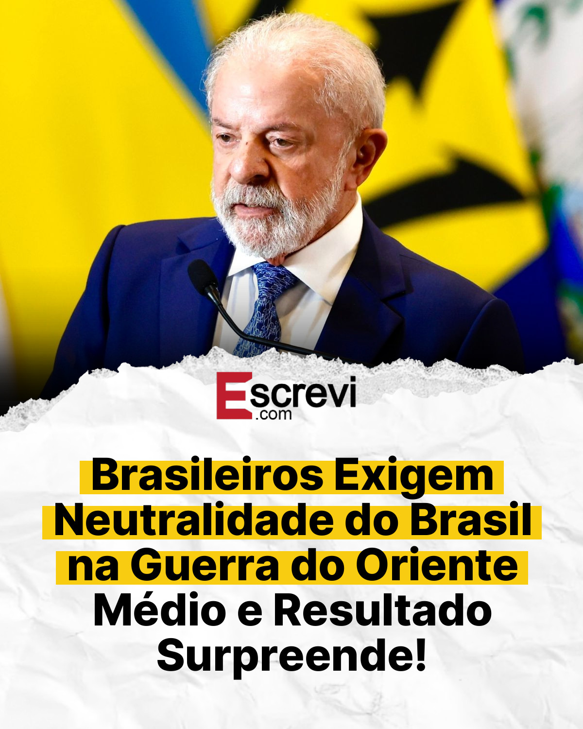 Brasileiros Exigem Neutralidade do Brasil na Guerra do Oriente Médio e Resultado Surpreende! card branco