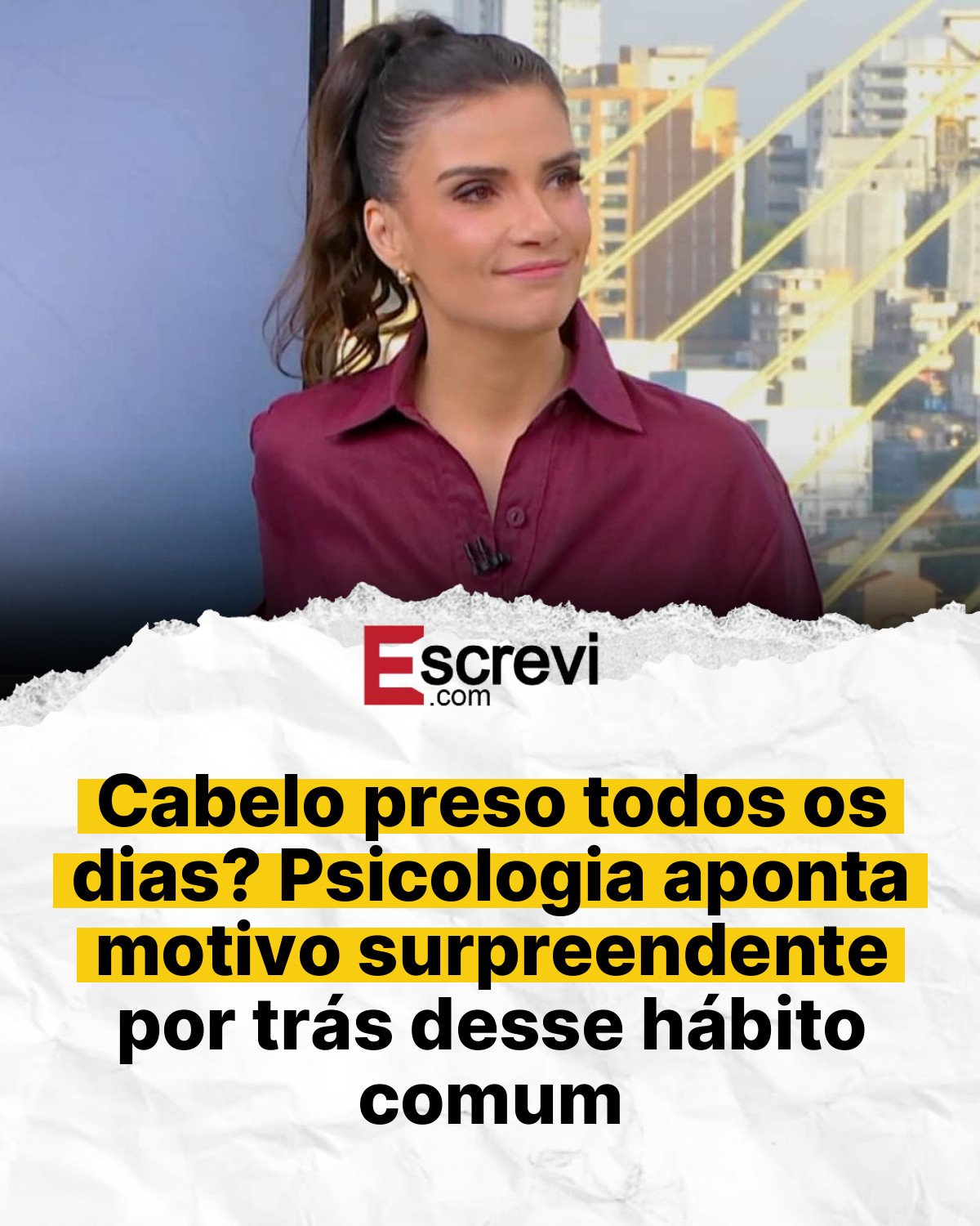 Cabelo preso todos os dias? Psicologia aponta motivo surpreendente por trás desse hábito comum card branco