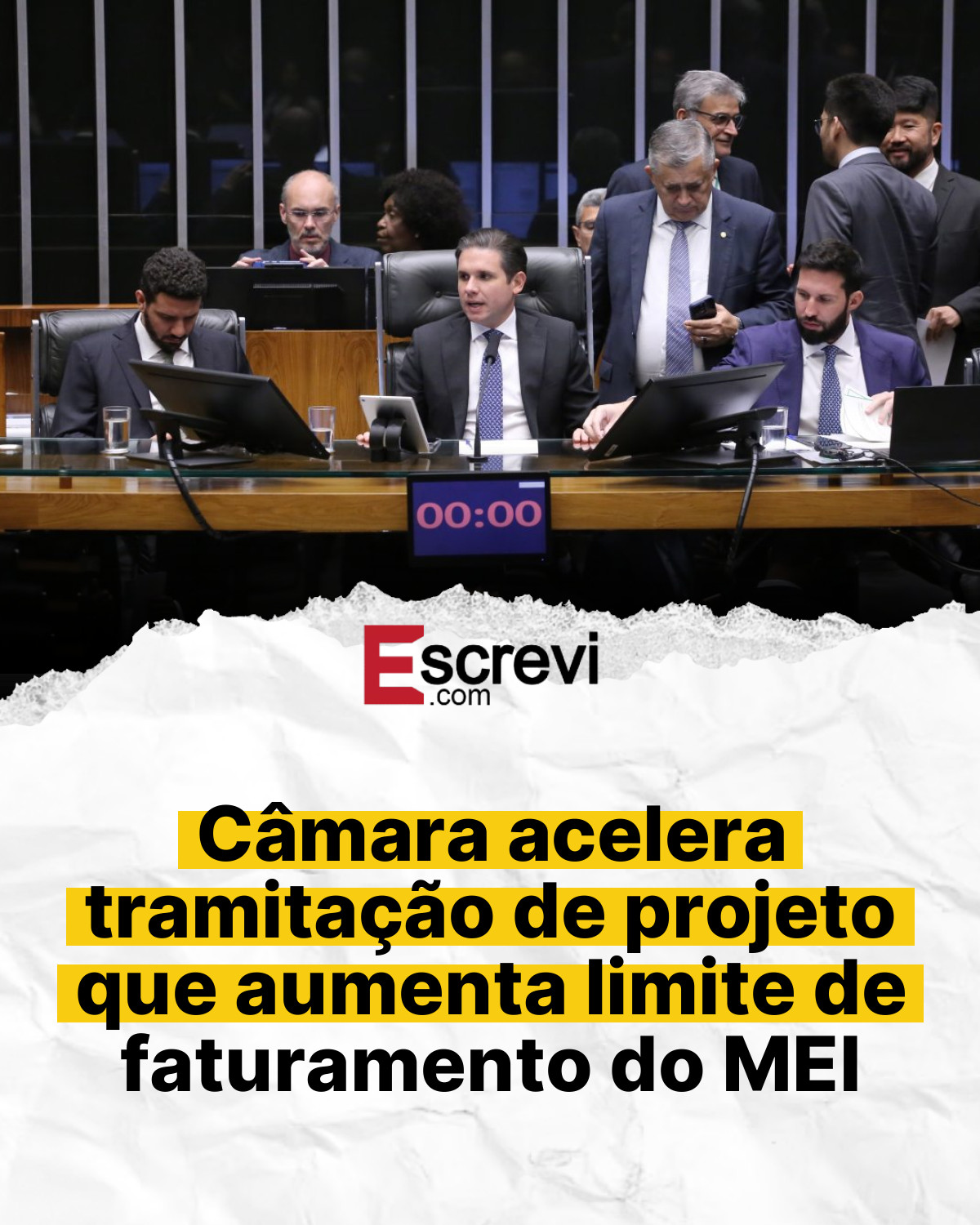 Câmara acelera tramitação de projeto que aumenta limite de faturamento do MEI card branco