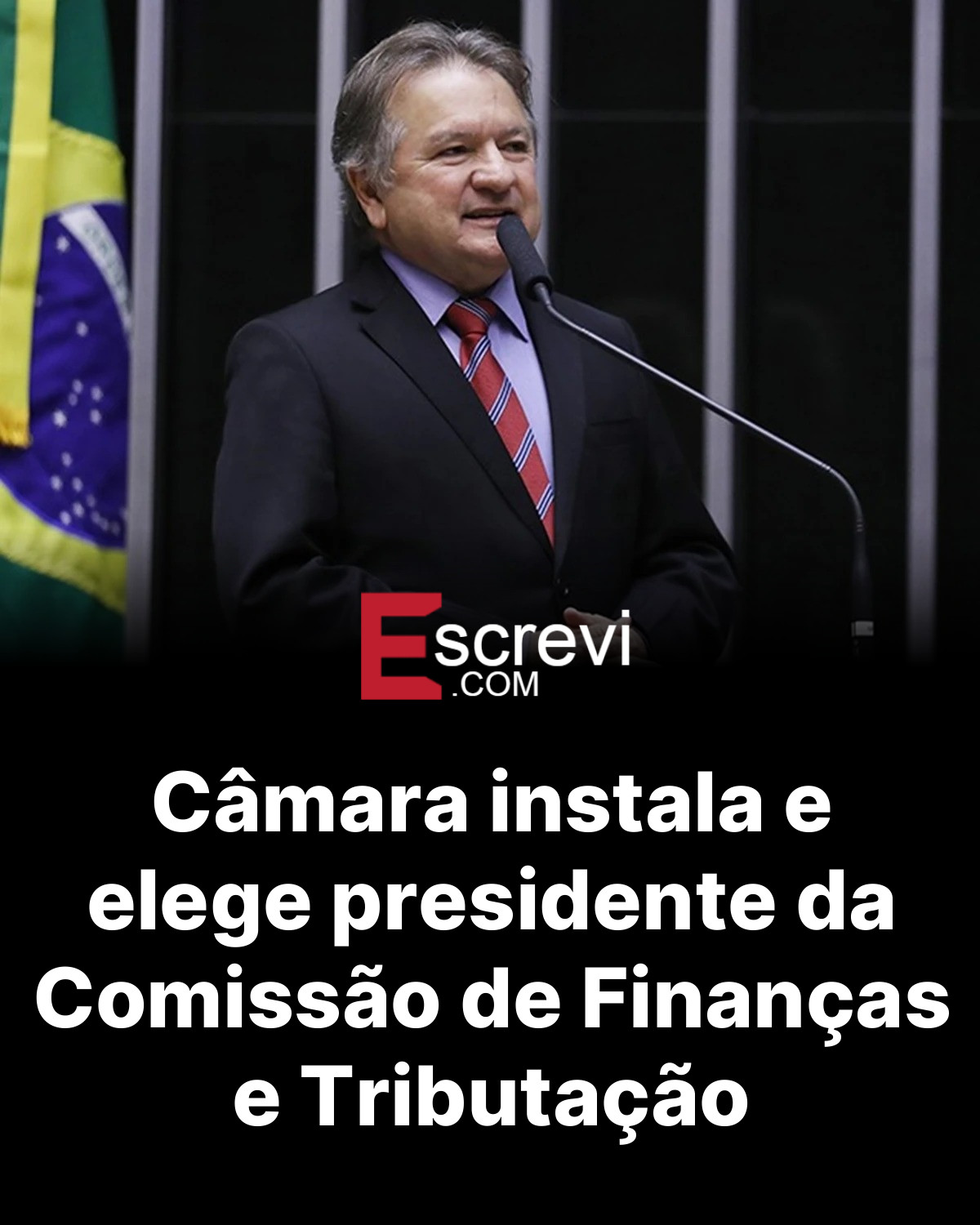 Câmara instala e elege presidente da Comissão de Finanças e Tributação card preto