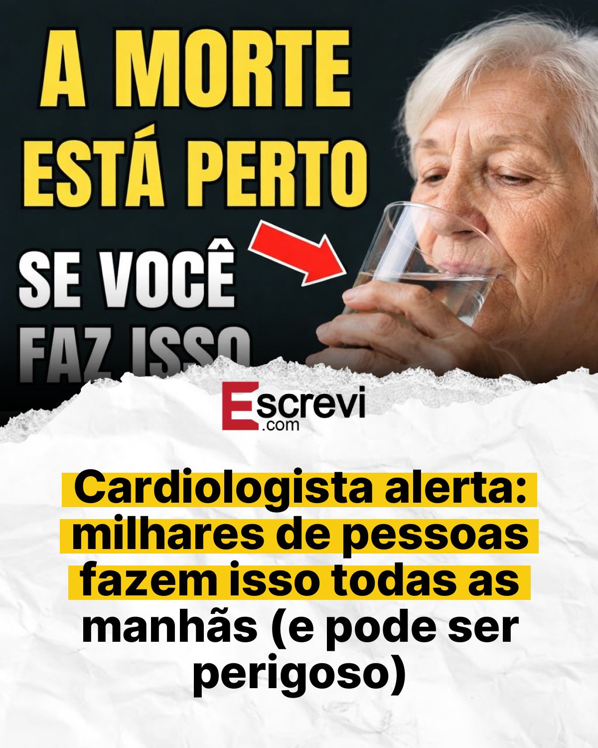 Cardiologista alerta: milhares de pessoas fazem isso todas as manhãs (e pode ser perigoso) card branco