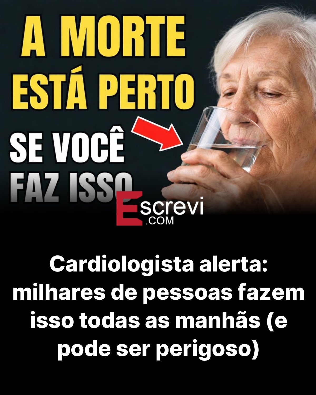 Cardiologista alerta: milhares de pessoas fazem isso todas as manhãs (e pode ser perigoso) card preto