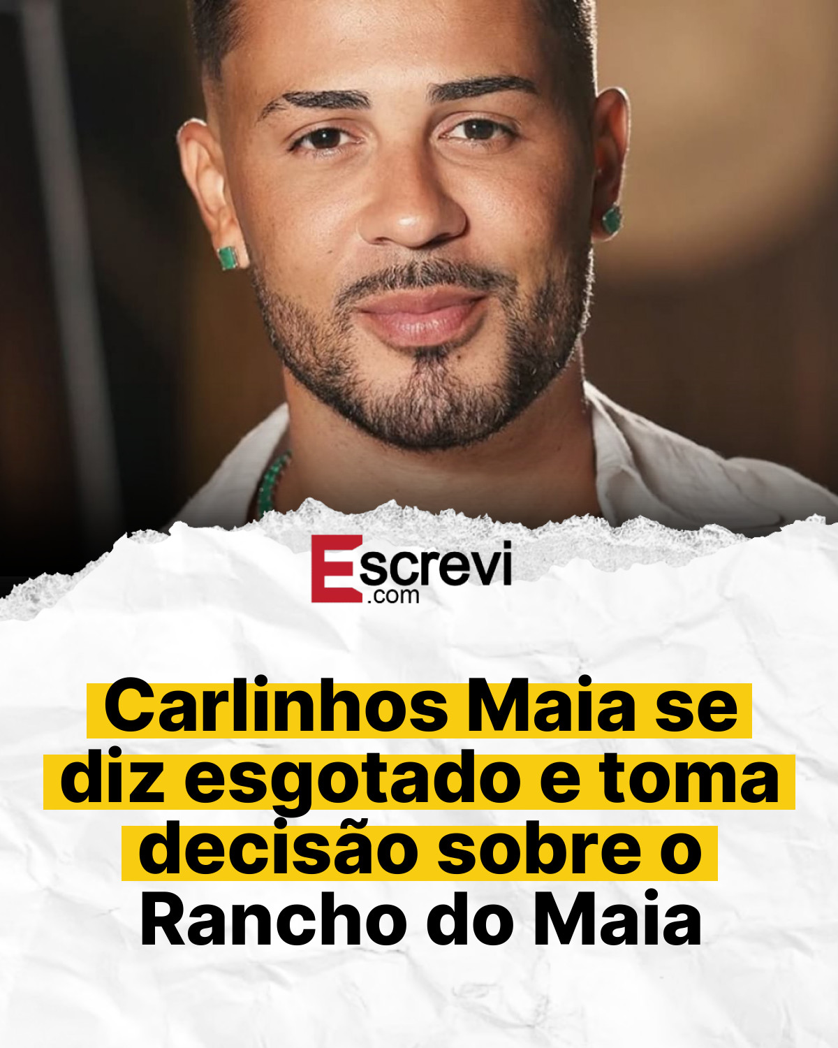 Carlinhos Maia se diz esgotado e toma decisão sobre o Rancho do Maia card branco