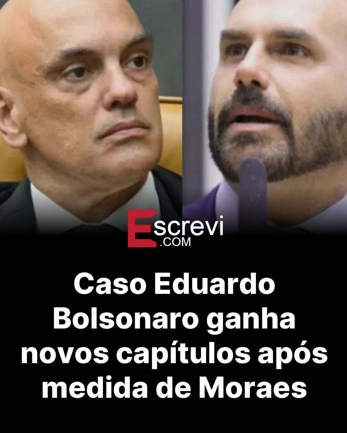 Caso Eduardo Bolsonaro ganha novos capítulos após medida de Moraes card preto
