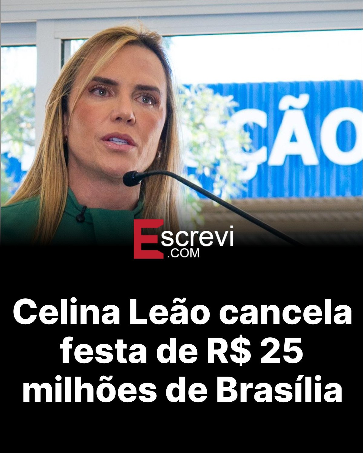 Celina Leão cancela festa de R$ 25 milhões de Brasília card preto