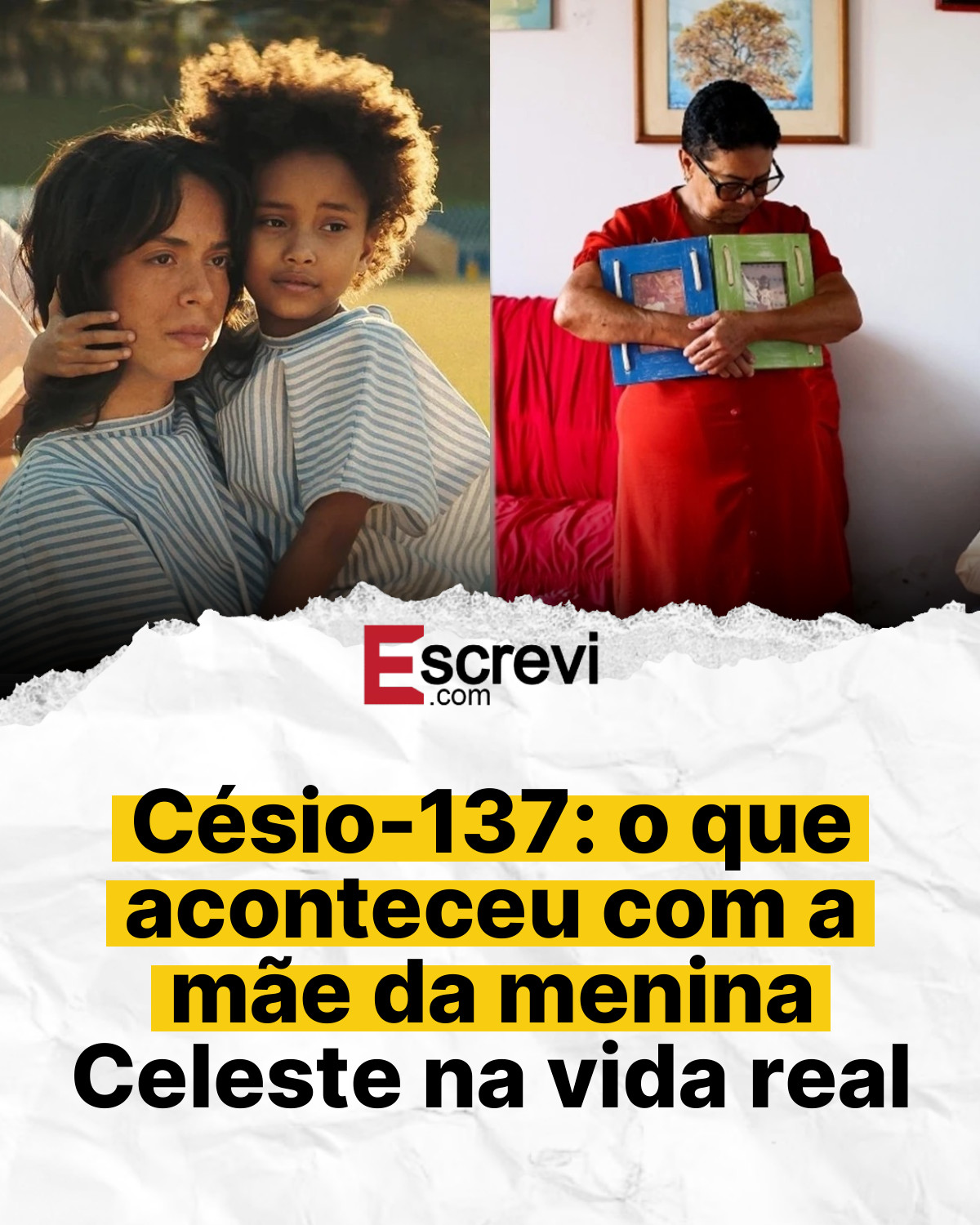 Césio-137: o que aconteceu com a mãe da menina Celeste na vida real card branco