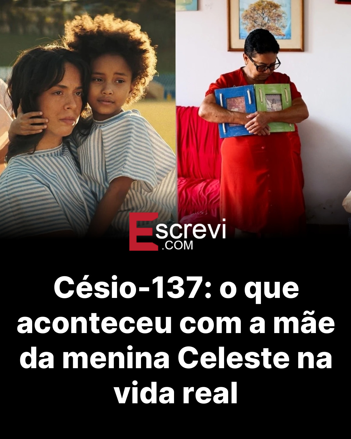 Césio-137: o que aconteceu com a mãe da menina Celeste na vida real card preto