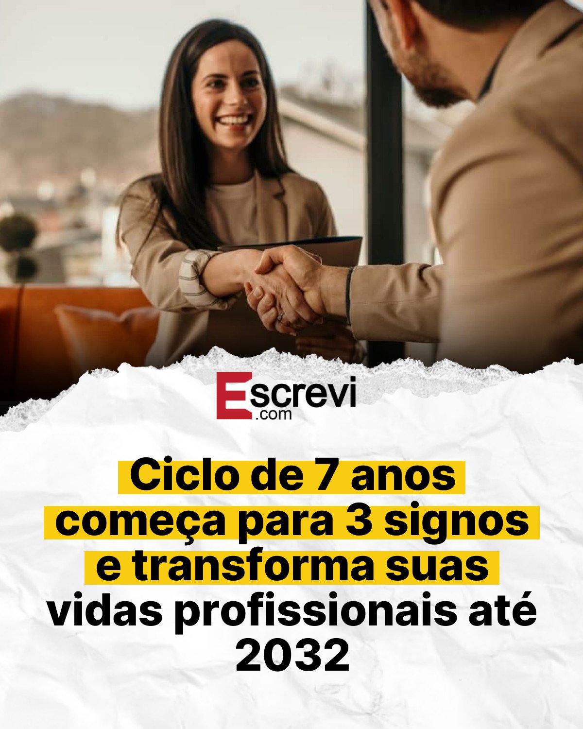 Ciclo de 7 anos começa para 3 signos e transforma suas vidas profissionais até 2032 card branco