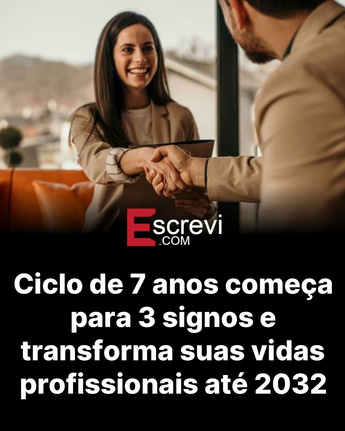 Ciclo de 7 anos começa para 3 signos e transforma suas vidas profissionais até 2032 card preto