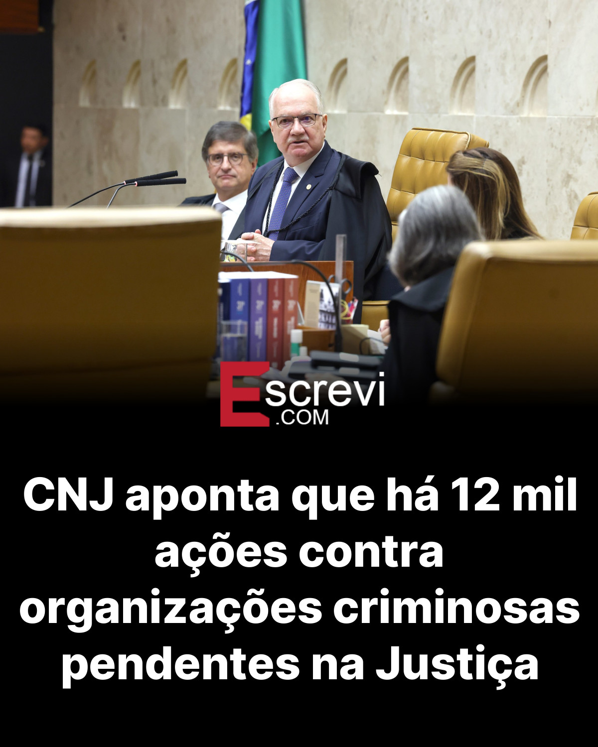 CNJ aponta que há 12 mil ações contra organizações criminosas pendentes na Justiça card preto