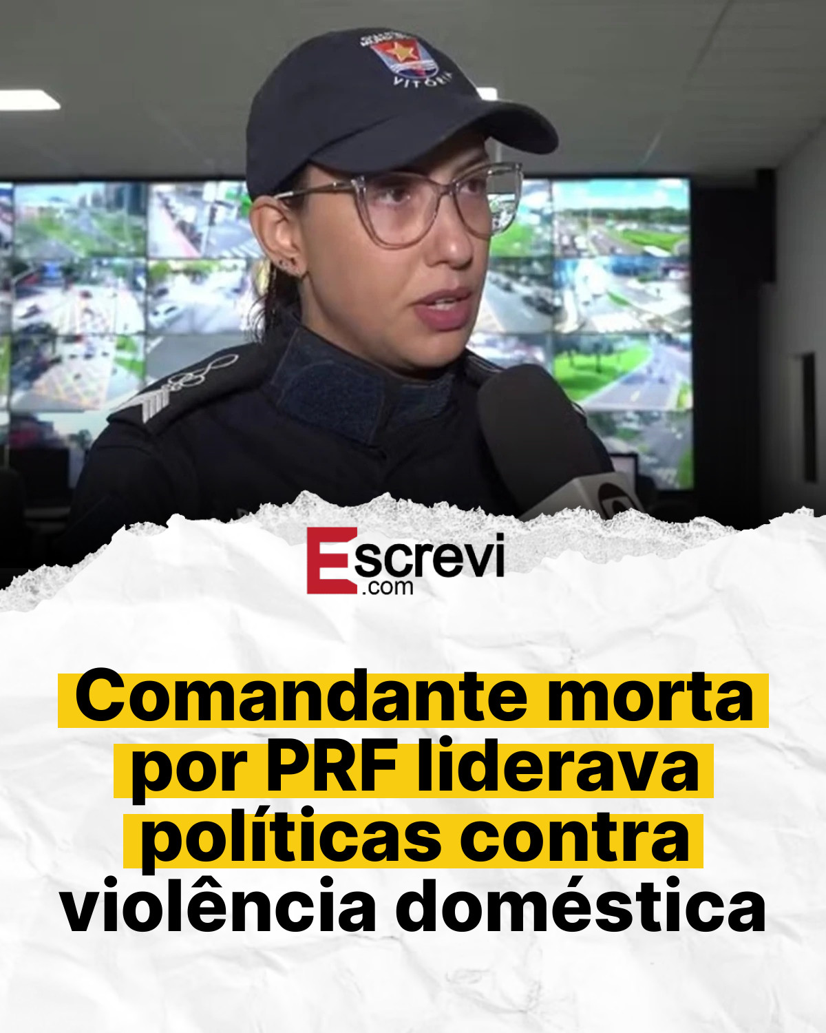 Comandante morta por PRF liderava políticas contra violência doméstica card branco