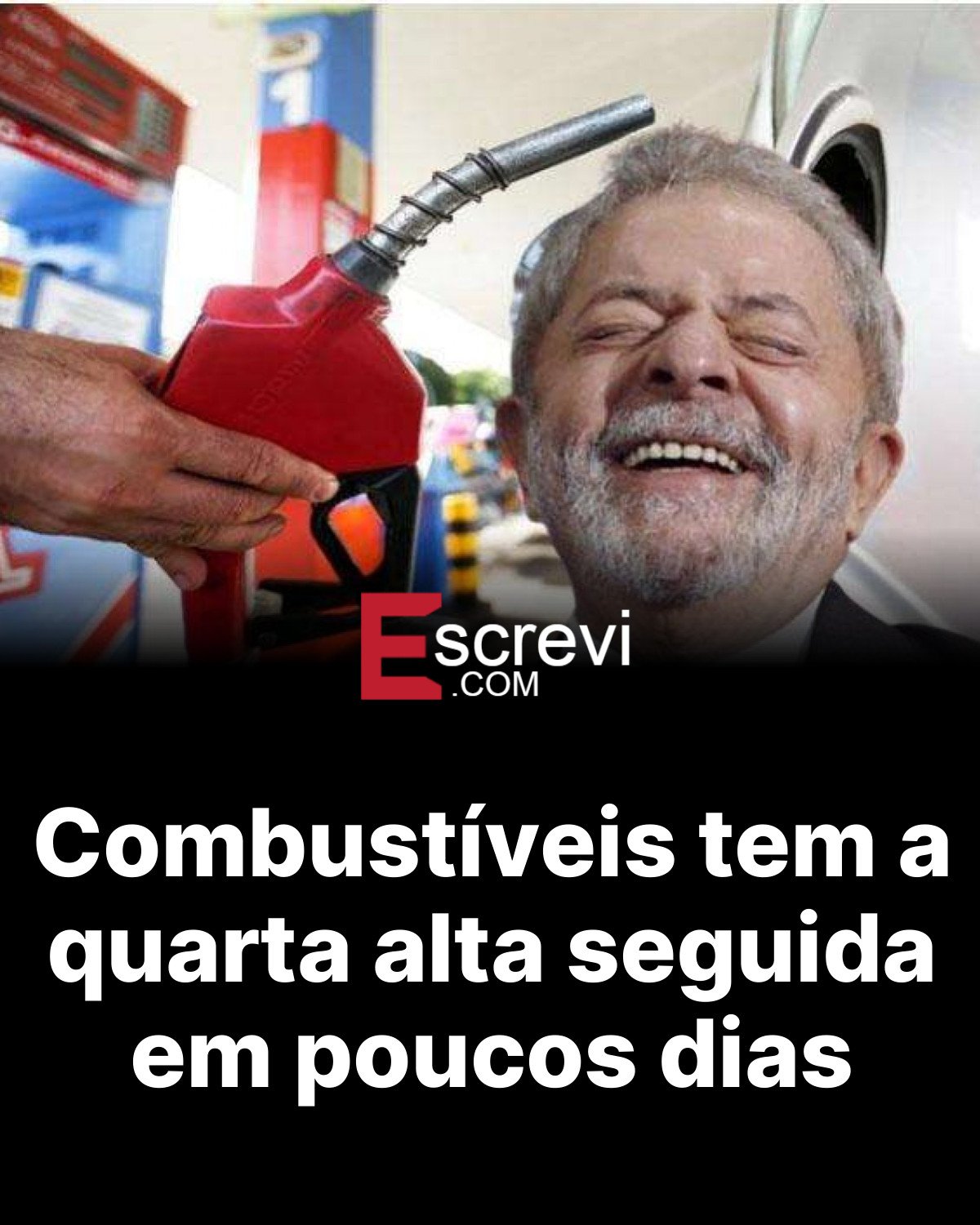 Combustíveis tem a quarta alta seguida em poucos dias card preto