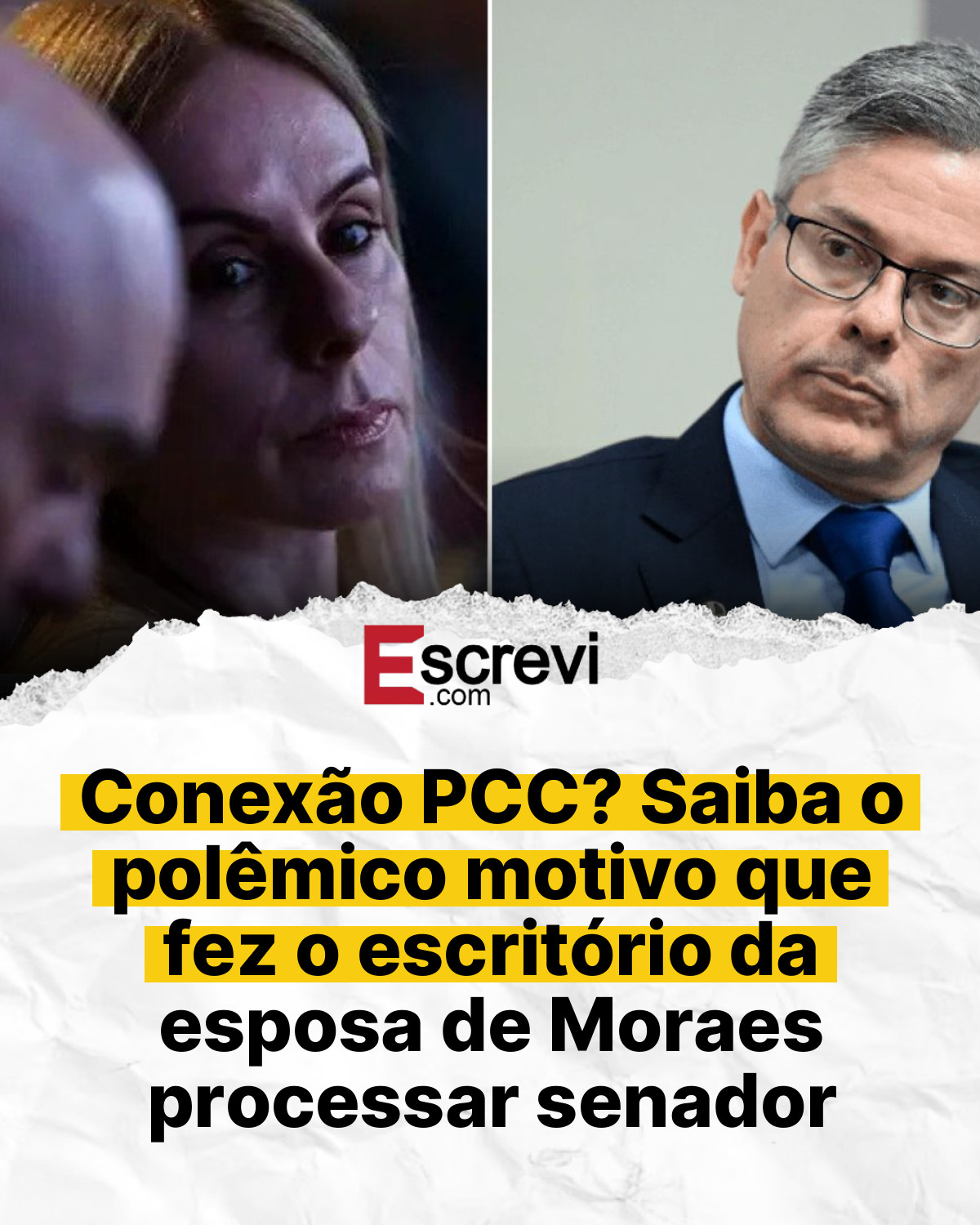Conexão PCC? Saiba o polêmico motivo que fez o escritório da esposa de Moraes processar senador card branco
