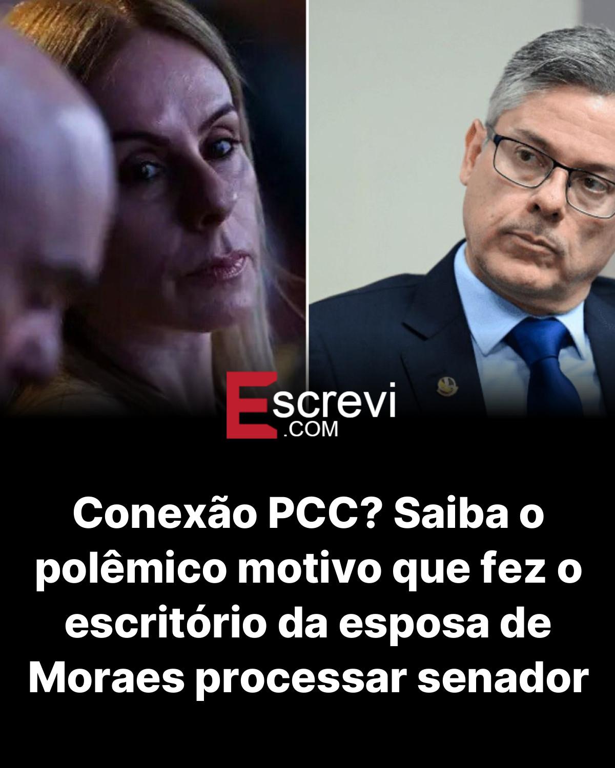 Conexão PCC? Saiba o polêmico motivo que fez o escritório da esposa de Moraes processar senador card preto