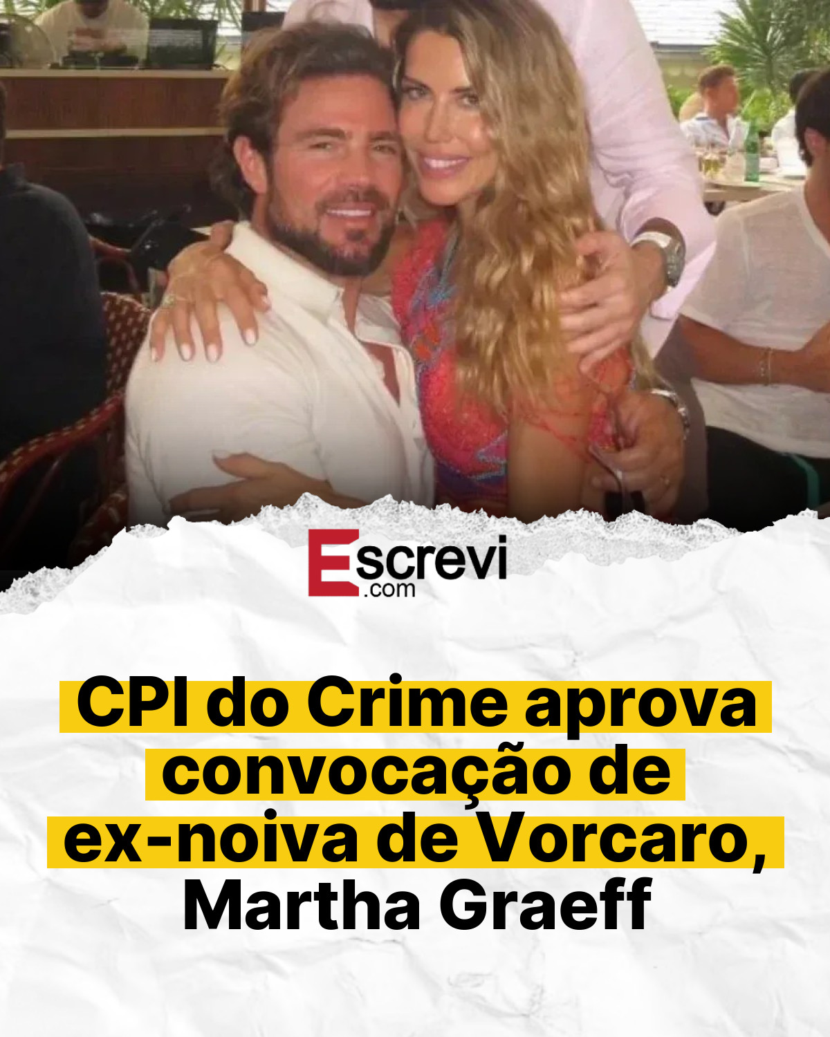 CPI do Crime aprova convocação de ex-noiva de Vorcaro, Martha Graeff card branco