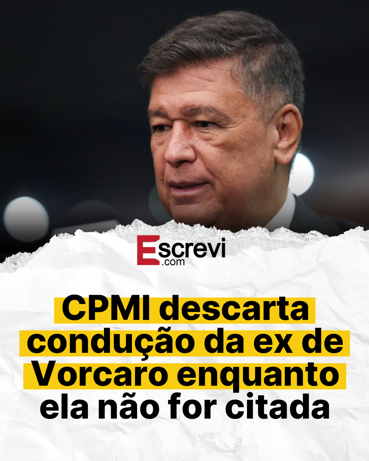 CPMI descarta condução da ex de Vorcaro enquanto ela não for citada card branco