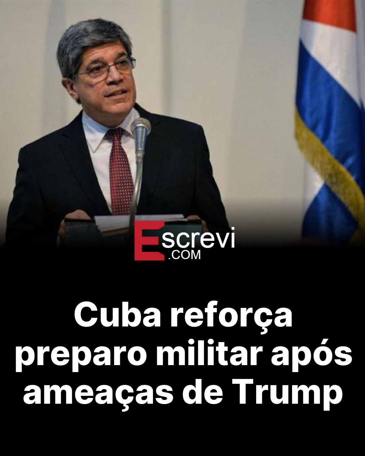 Cuba reforça preparo militar após ameaças de Trump card preto