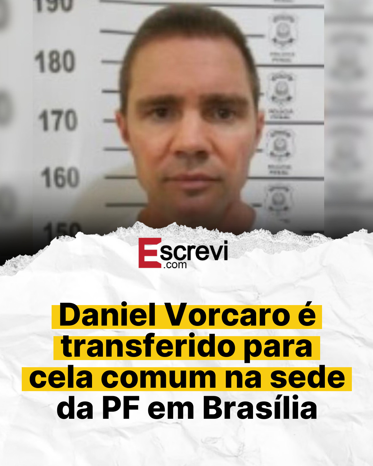 Daniel Vorcaro é transferido para cela comum na sede da PF em Brasília card branco
