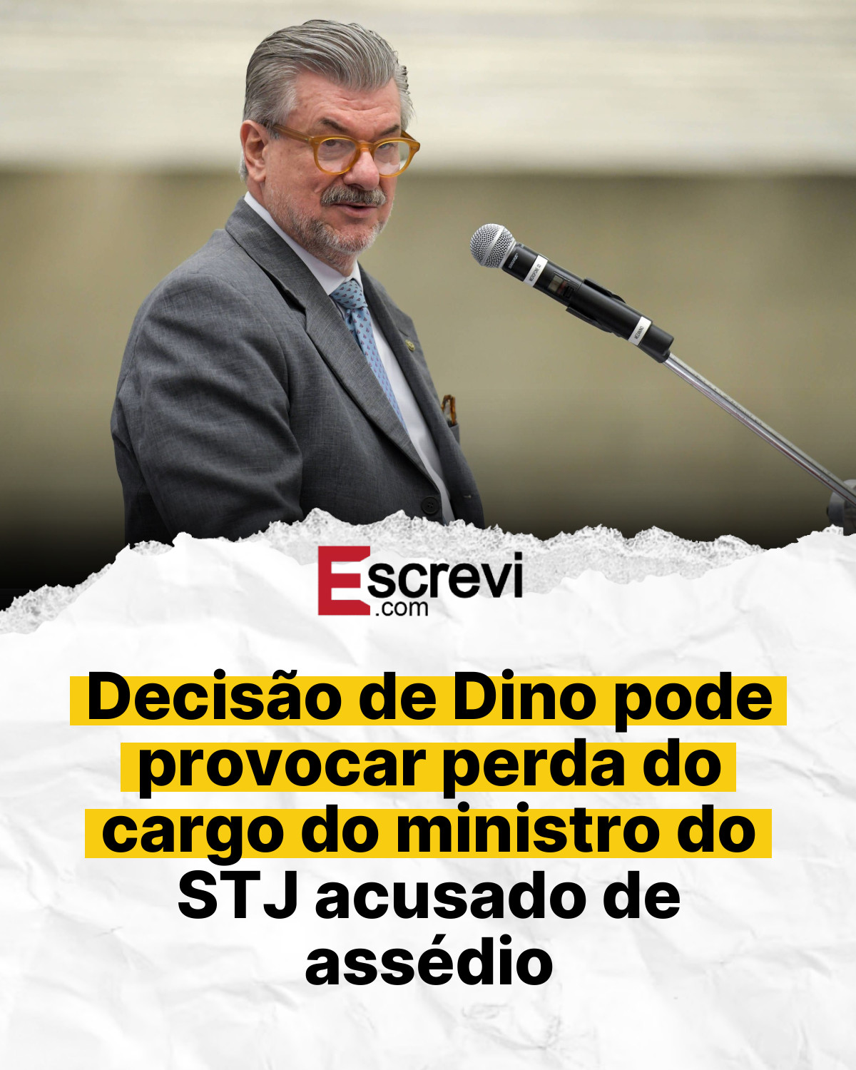 Decisão de Dino pode provocar perda do cargo do ministro do STJ acusado de assédio card branco