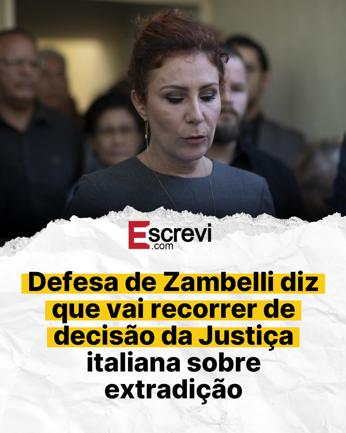 Defesa de Zambelli diz que vai recorrer de decisão da Justiça italiana sobre extradição card branco