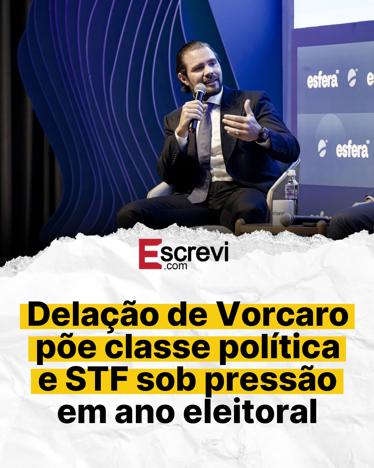 Delação de Vorcaro põe classe política e STF sob pressão em ano eleitoral card branco