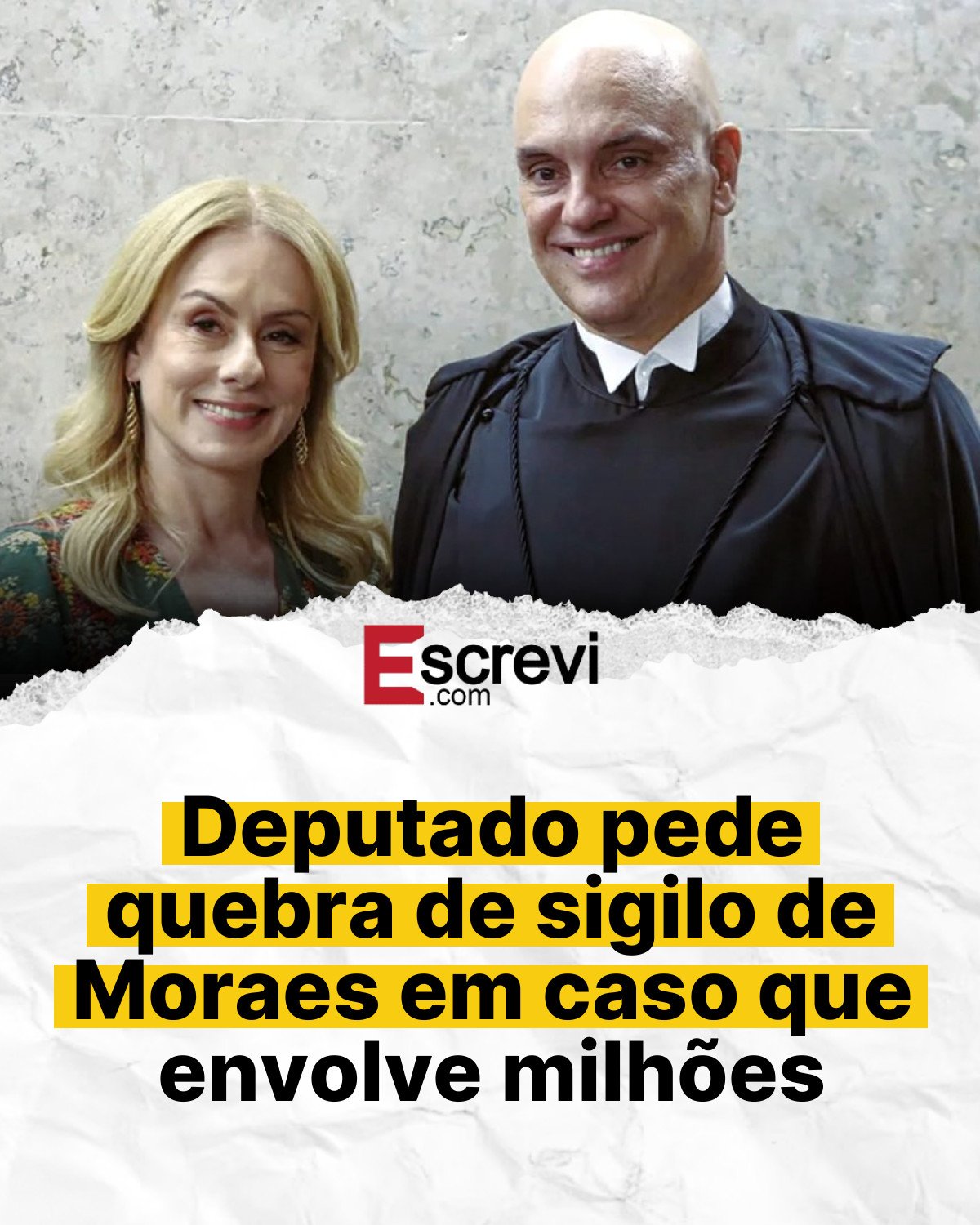 Deputado pede quebra de sigilo de Moraes em caso que envolve milhões card branco