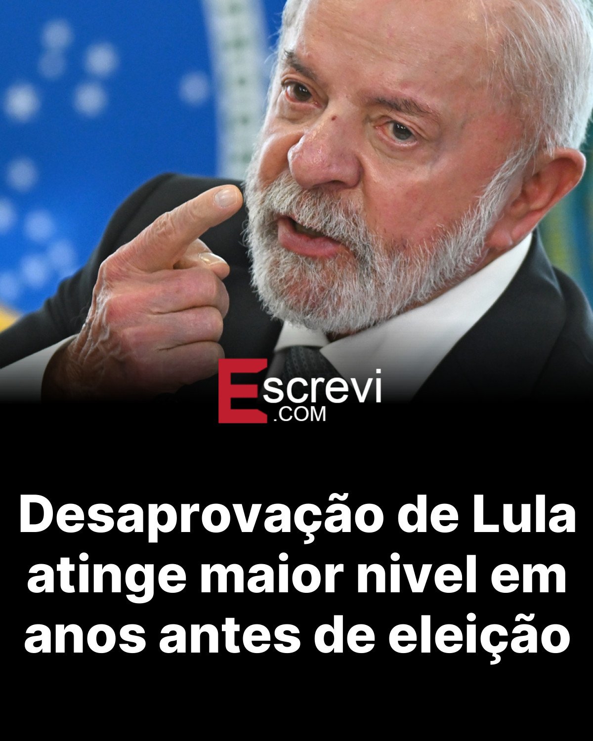 Desaprovação de Lula atinge maior nivel em anos antes de eleição card preto