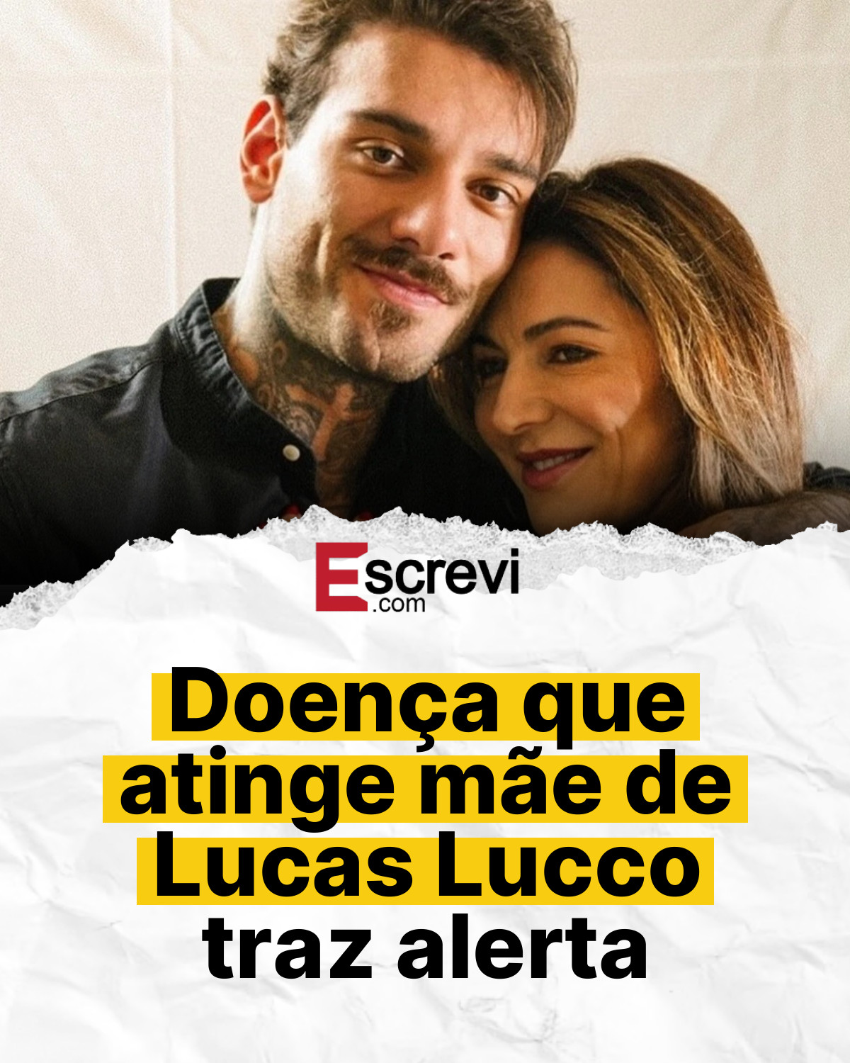 Doença que atinge mãe de Lucas Lucco traz alerta card branco