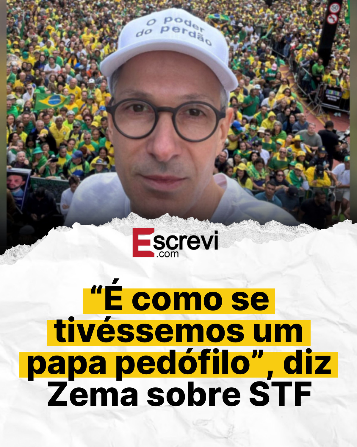 “É como se tivéssemos um papa pedófilo”, diz Zema sobre STF card branco