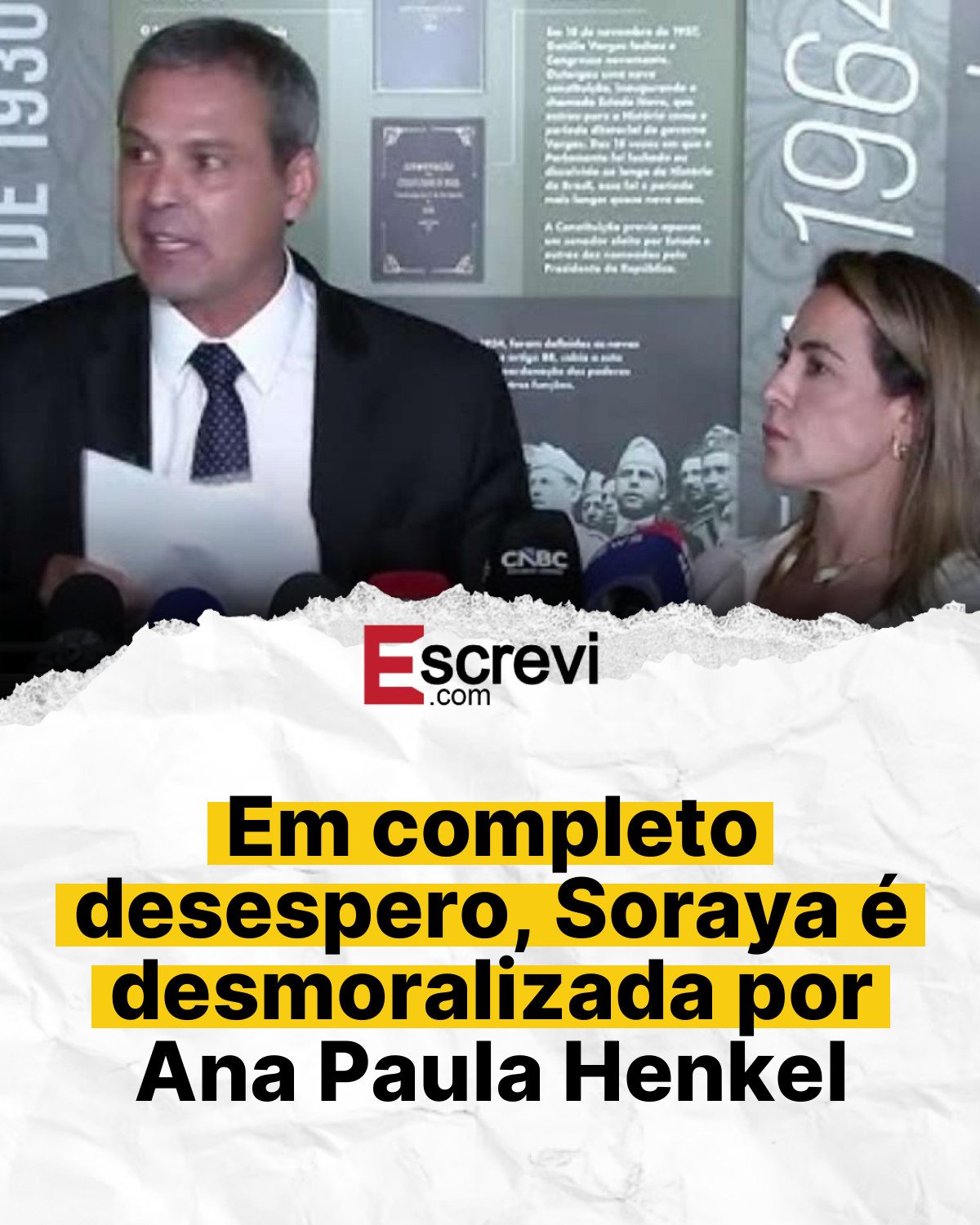 Em completo desespero, Soraya é desmoralizada por Ana Paula Henkel card branco